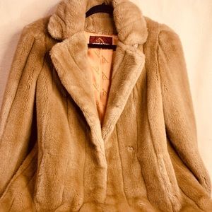 Jordache Vintage 70’s style faux fur coat